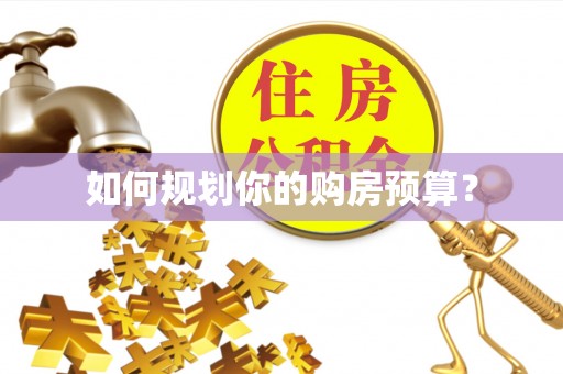 乌兰如何规划你的购房预算？