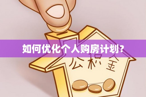 乌兰如何优化个人购房计划？