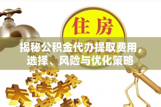 乌兰揭秘公积金代办提取费用，选择、风险与优化策略